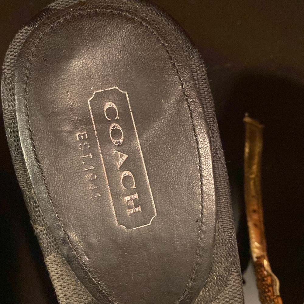 2 pairs Coach and Martinez Valero Heels - Black and Gold lowest price no offers - Picture 3 of 7